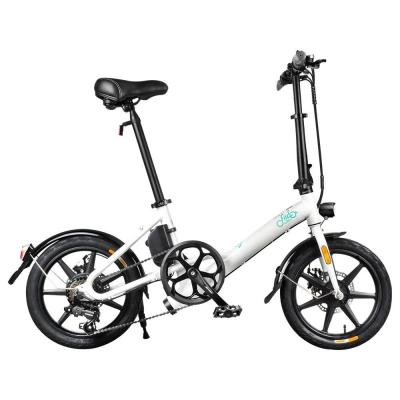 China Aluminum Alloy + [EU & UK STOCK] Moped 16 Inch Rubber Folding Electric Bike FIIDO D2S Tires 250W Motor Max 25km/h For Sale for sale