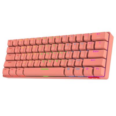 China Ajazz Wireless STK61 61key Wired/Blue/Red/Brown Dual Mode Mechanical Keyboard Multi-Color Backlight Switch for sale