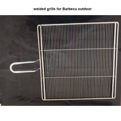 China Hot Sale Disposable BBQ Mesh With Handle SS 304 Disposable BBQ Mat Mesh Rack Barbecue Accessories BBQ Grill Mesh Home Outdoor for sale