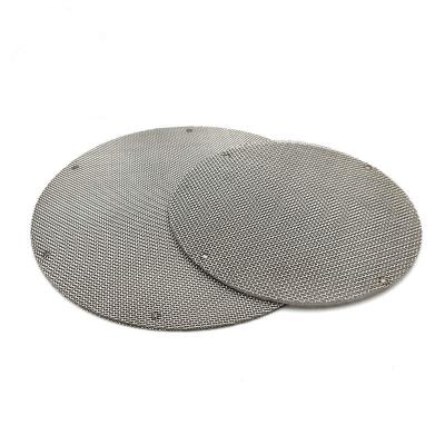 China Plain Weave 100 Mesh Filter Screen Round Shape Filter Mat Stainless Steel Filter Mesh for sale