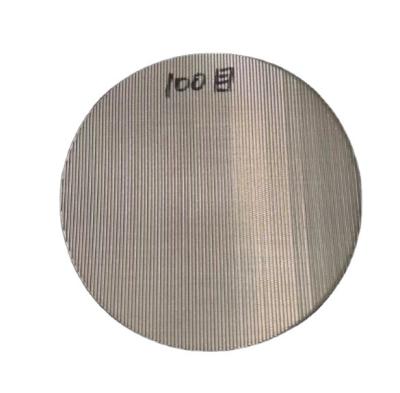 China Plain Weave OEM Round Stainless Steel Sheet Filter Disc Filter Used In Plastic Machine Line With Star Welding for sale