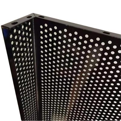 China Screen Galvanized Iron Metal Diamond Perforated Round Hole 2mm 4mm 6mm Mesh Size for sale