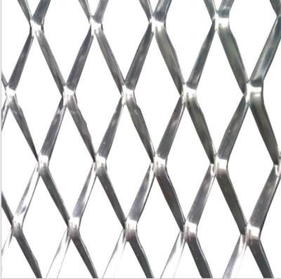 China Aluminum Expanded Barrier Factory Stock 2x3mm Diamond Hole Metal Window Screen for sale