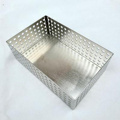 China Quality Stainless Steel 304 316 316L Viable Instrument Tray And Wire Mesh Baskets Sterilization Tray Disinfection Woven Basket for sale