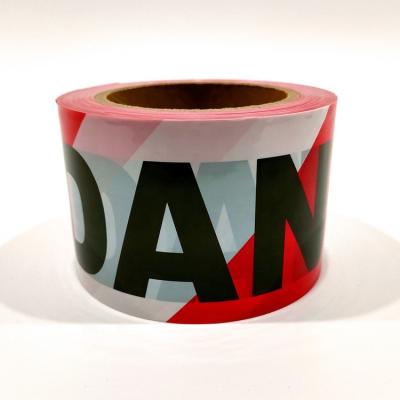 China Resist Multifunctional Cheap Widely Used Red And White Stripe Customized Caution Tape Warning for sale