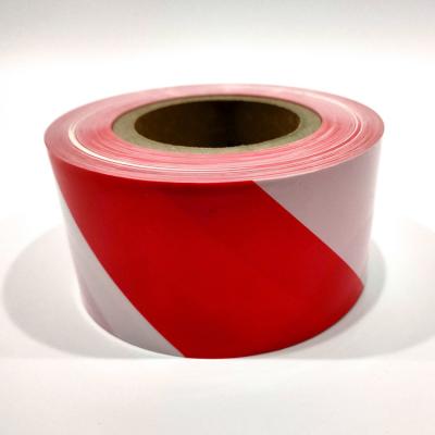 China Resist Moisture Chinese Factory Hot Sale To Customize Red And White Caution Electrical Cable Tape For Health Hazard for sale