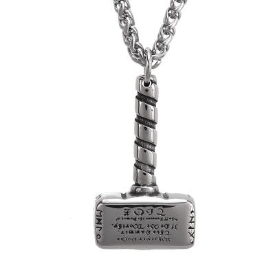 China Viking Thor Mjolnir Hammer Necklace Viking Steel Viking Jewelrox Viking Jewelry Stainless for sale