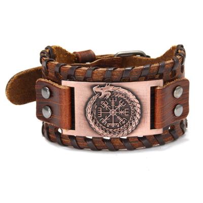 China Viking Vegvisir Leather Bracelet Viking Bracelet Viking Bracelet Jewelrox Viking Jewelry Genuine for sale