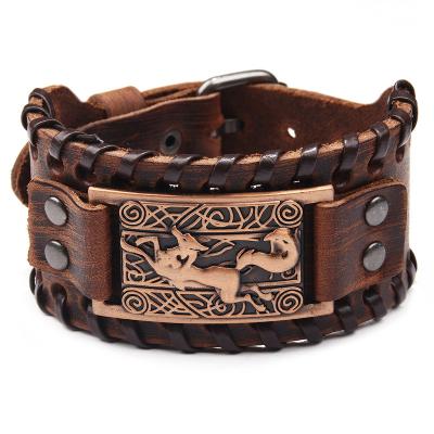 China Viking Sleipnir Leather Bracelet Viking Bracelet Viking Bracelet Jewelrox Viking Jewelry Genuine for sale