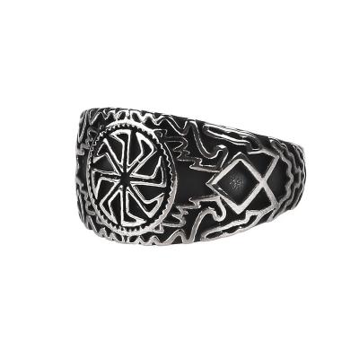 China Viking Jewelrox Viking Jewelry Stainless Viking Kolovrat Ring Viking Steel Ring for sale