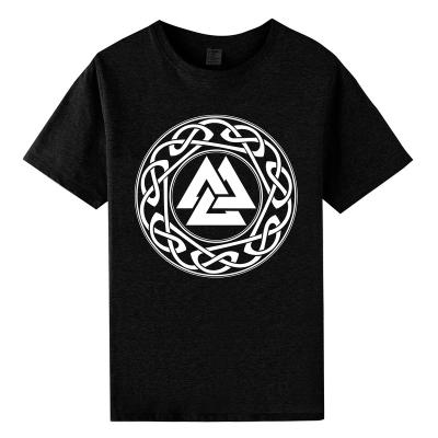 China Anti-wrinkle Jewelrox T-shirt Viking Valknut Organic T-shirts 210G 100% Cotton Viking Men T-shirt for sale