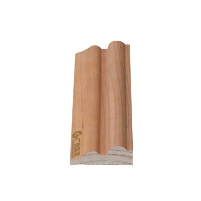 China Factory Direct Sale Modern Painted Wood Veneer Ceiling Cornice Trim Solid Wood Veneer Painted Cherry Wood Veneer Natural Line for sale