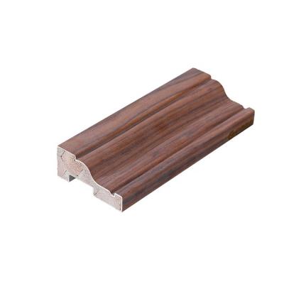 China Modern High Quality Eco-friendly UV Lacquer Solid Wood Substrate, Veneer Natural Mahogany Door Frame Line for sale