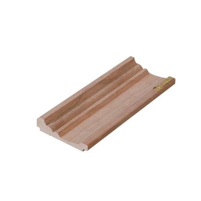 China Eco-friendly hot sale nature walnut veneer cornice crown trim molding for ceiling decoration for sale