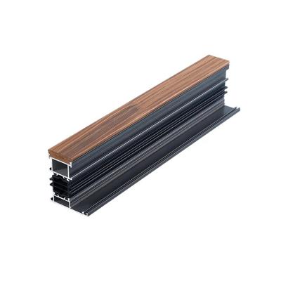 China Windows Nature Wood Door Eco - Friendly Prepainted Veneer Aluminum Profile for sale