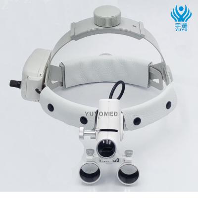 China Dental Equipment Plastic Portable Headband 2.5X Medical Surgical Dental Magnifier and LED Headlight for sale