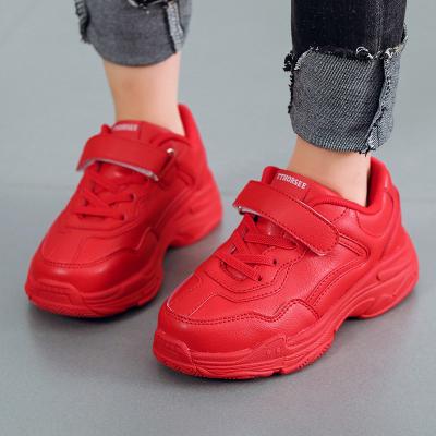 China Solid Color Fashion Casual Kids Boy Girl Flat Sneakers Children Shoes Non-slip Kids Shoes School Shoes for sale