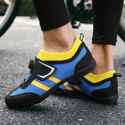 China Independ Buckle Cycling Shoes Men Reflective Bike Bicycle Outsole Rubber Breathable No-lock Road Shoes Zapatillas Ciclismo Mens Bike Sneakers for sale