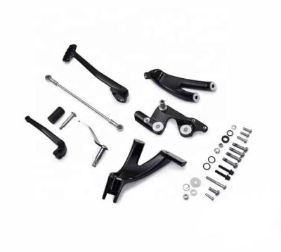 China Aluminum + Steel + Rubber Front Foot Controls Pegs Linkage Levers For Harley Street Plumb 2020 Model for sale