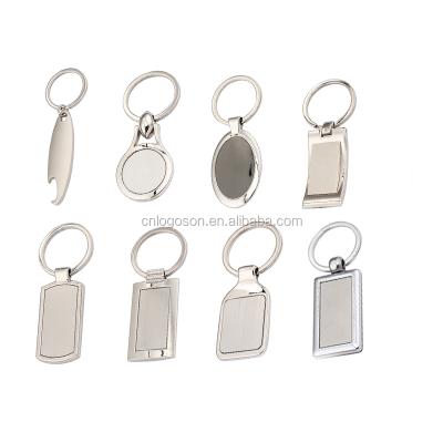 China Promotional Blank Custom Logo Blank Metal Key Chain Metal Key Chain for sale