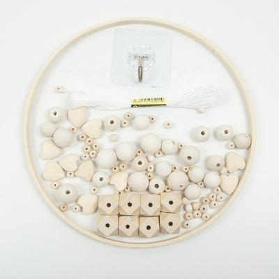 China Home Bed Bell Bamboo Movable Circle Bed Bell With Different Kinds Of Beads for sale