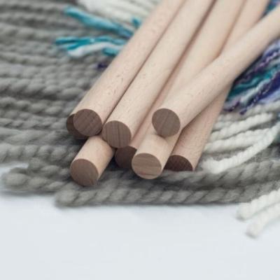 China Durable and Useful Wooden Finger Macrame Rods 6 Pcs with 3 Different Lengths for sale