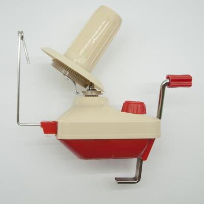 China Convenient Plastic Hand Yarn Ball Winder (Red) for sale