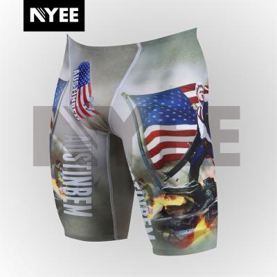 China High performance Anti-UV quick dry sublimation printing men's beachwear summer vacation swim trunks male flatlock stitching for sale