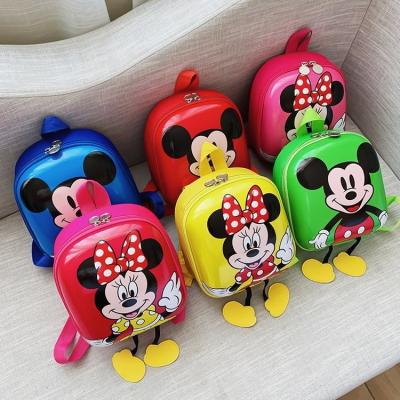 China Cute baby Mickey rucksack backpack boys and girls school bags kawaii fashion mochila raincoats backpack kids backpack for sale