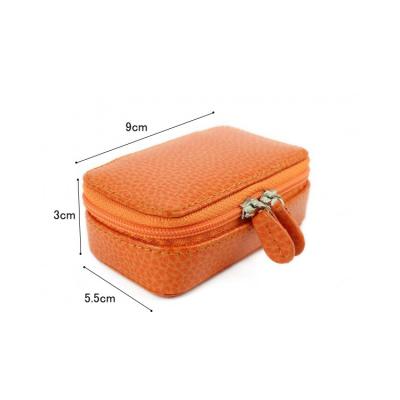 China Fashoion Fashion Makeup Case Leather Mirror Makeup Bag Compact To Drive Mirror Women To Keep Cosmetics for sale