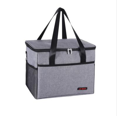 China Insulated New Custom Printed Large Portable Insulated Thermal Tote Bag Oxford Cloth Lunch Cooler Bag for sale