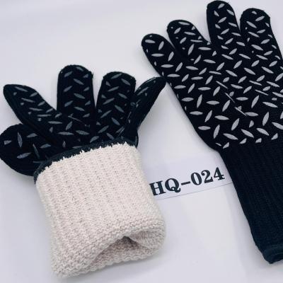 China Light Industry Aramid Fiber Plus Non Slip Silicone BBQ Cooking Glove for sale