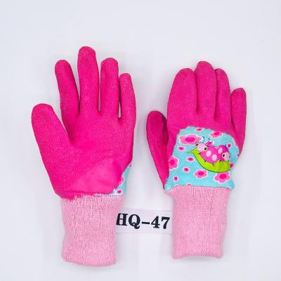 China Anti-slip High Quality Kids Outdoor Garden Latex Gloves for sale