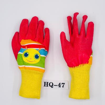 China 100% Latex Crinkle Anti-Slip Gloves Kindergarten Gloves Ceremonial Outdoor Work Gloves for sale