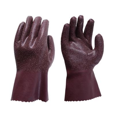 China Light Industry Safety Working Gloves Extra Long Nitrile Rubber Safety Long Sleeve Industrial Work Gloves for sale