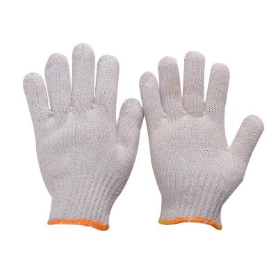 China Anti-slip 10G Cotton Natural White Working Glove Gloves for sale