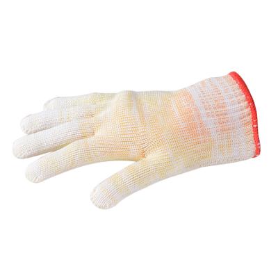 China Anti-slip Cheap Price White Industrial Hand Twine Knit Yarn Cotton Gloves For Construction Work for sale