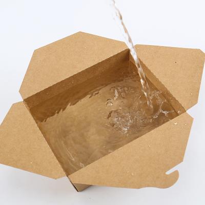 China Hot Selling Biodegradable Food Grade Paper Boxes Lining Food Fast Food Catering Material Lunch Box for sale