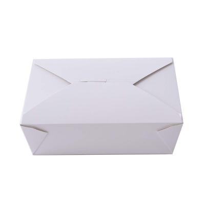 China China Wholesale Biodegradable Disposable Packaging Paper Noodle White Box Takeout Food Packaging for sale