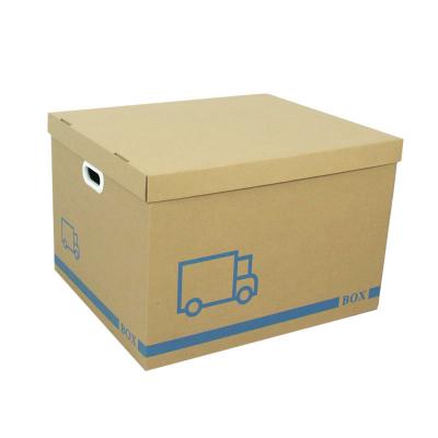 China Recyclable Custom Printed Cover Bankers Box Corrugated File Storage Box for sale