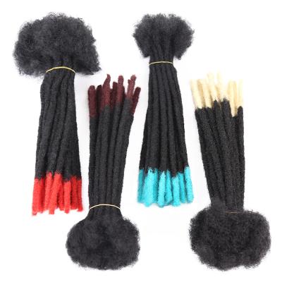 China Hot Selling Popular Ombre Gray Crochet Braiding Kids Hair Handmade Pieces Of Synthetic Dreadlocks Crochet Needle 0.5Mm Dreadlocks Extension Hair For Men for sale