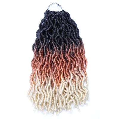 China Crochet Hair Gypsy Free Sample 14 18 24 Inch Ombre Wholesalers For Making Synthetic Hair Braids Prelooped Synthetic Crochet Locs Gypsy Hair for sale