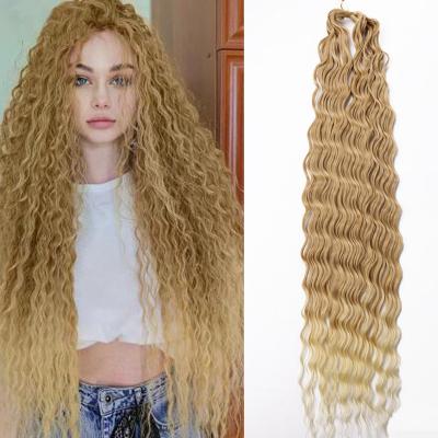 China Synthetic Braiding Hair Wholesale Crochet Braiding Water Wave Wave Water Wave Passion Hair Pre Twist Crochet Braiding Hair Loose Deep Wave for sale