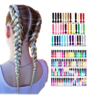 China Ombre Braiding Hair Hot Water Setting 3color 24 Inch 100Gram Pack Custom Private Label Ombre Hair Jumbo Braiding Extensions For Black People for sale