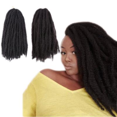 China Soft Curly Twists Gray Ombre Marley Braid Hair 18Inch 95G Free Sample Marley Braid Hair Extension Afro Red Dark Green Curly Tag Tag for sale