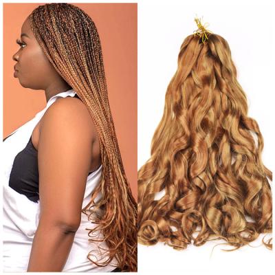 China Wholesale Free Sample 22Inch150G Loose Wave Afro Yaki Passion Curly Twist Loose Wave Hair Ombre Ombre Braiding Crochet Synthetic Braiding Hair for sale