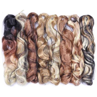 China Ombre 22Inch 75G 150G Private Label Ombre 22Inch 75G 150G Curly Silk Braiding Hair Loose Wave Crochet Braid Hair Wholesale Synthetic French Hair Extension For Braids for sale