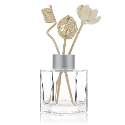 China Wholesale Luxury Hexagonal Shaped Home Perfume Cosmetic Reed Diffuser Bottle With Cap 50ML 100ML 120ML for sale