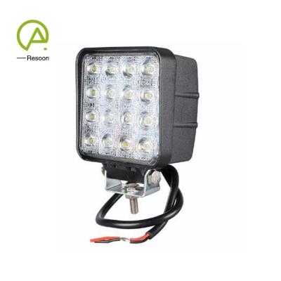 China AL+PMMA 12v 24v 48w IP67 led work light car accessories for truck, offroad, etc. for sale