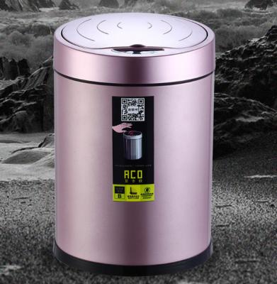 China Sustainable Stainless Steel Smart Trash Can for sale